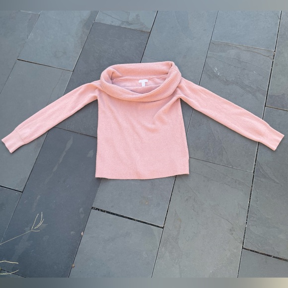 Nordstrom Leith Pink Adobe Off The Shoulder Sweater Medium - Picture 2 of 4
